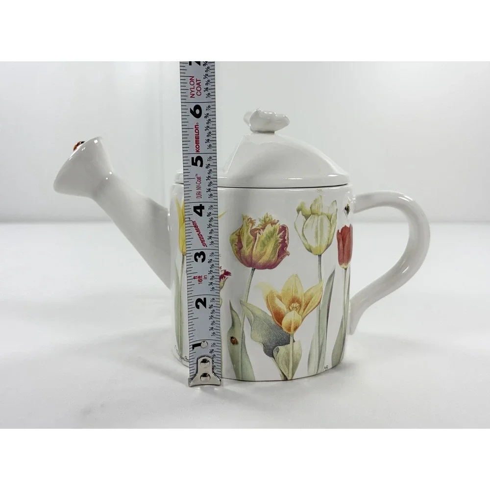 Hallmark Marjolein Bastin Natures Sketchbook Vintage Watering Can Teapot Ladybug
